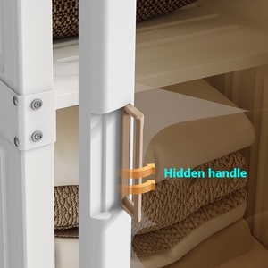 Hiện đại đơn giản tích hợp Ant Hộp tủ quần áo cho nhà nhựa gấp tủ cho căn hộ nhỏ phòng ngủ chung đồ nội thất nhà - Product Image 3
