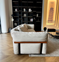 Nouveau canapé Milan Petal, canapé modulaire minimaliste italien et nordique en coton et lin, design simple et luxueux, meubles de salon