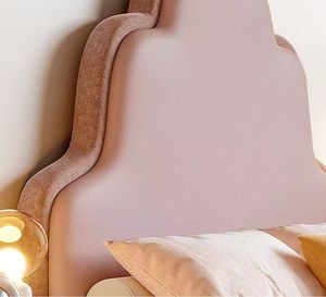 2026 Modernes Prinzessinnen-Kinderbett aus Holz mit Weichleder, Doppelbett für Mädchen und Jungen - Product Image 5