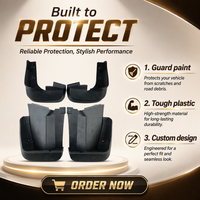 Nouveaux garde-boue et protections en plastique de style moderne, accessoires décoratifs pour pneus de voiture