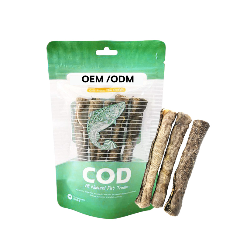 Rotolo di pelle di pesce essiccato all'aria