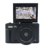 ZIHOTEK Layar Lipat 3.0 Inci 180 Derajat 18X Zoom Digital 4K USB & untuk Kamera Digital untuk Fotografi Vlogging Live Streaming