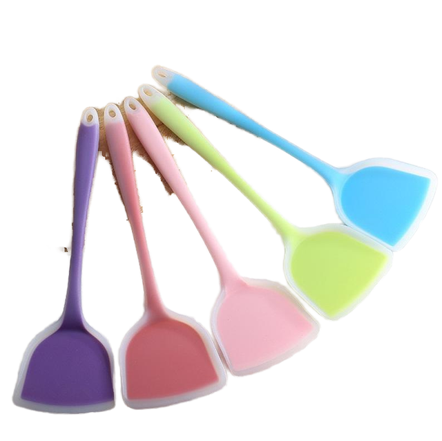 Silicone Turner Spatula Heat Resistant Non-Stick Eco-Friendly Dishwasher Safe Kitchen Utensil