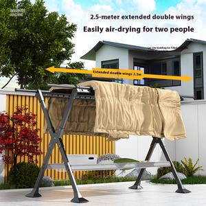 Offerta speciale vestiti multifunzione stendino X-a forma di <span class=keywords><strong>balcone</strong></span> regolabile intelligente pieghevole appendiabiti <span class=keywords><strong>per</strong></span> uso bagno - Product Image 4