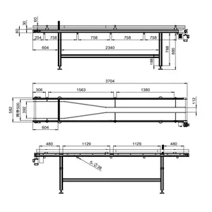 Langle Plastic Link chinesischer Lieferant Z-Typ Förderband neigter modularer Förderband automatischer Förderband