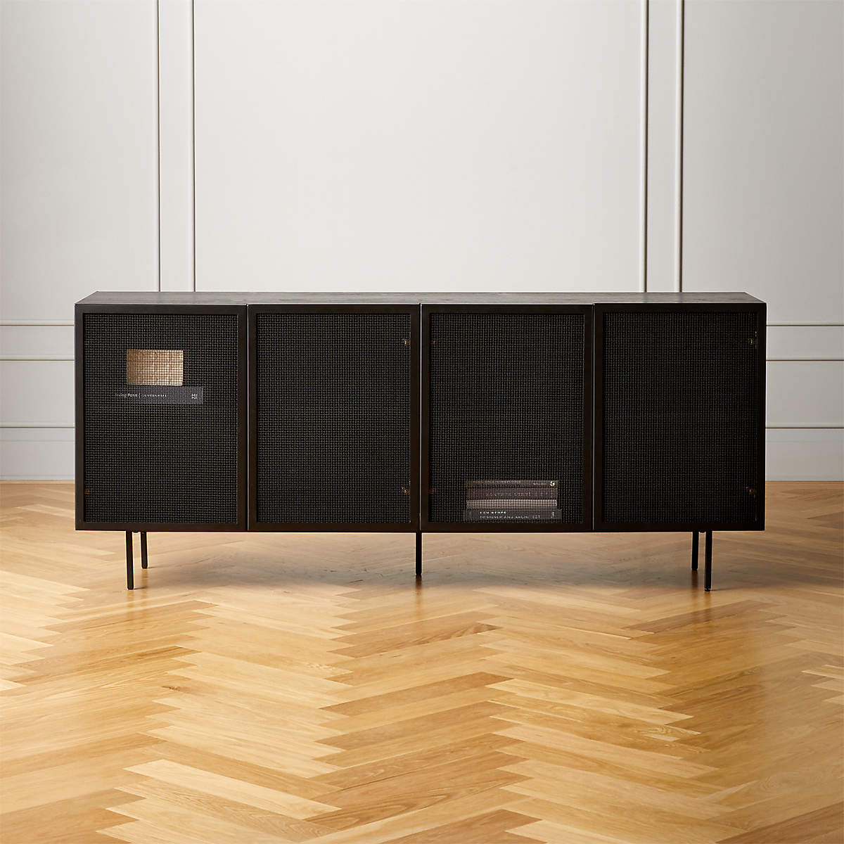 credenza luxury bedroom dresser indoor furniture black wire mesh dresser