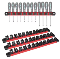 Support magnétique en alliage d'aluminium de haute qualité 410 mm pour tournevis, outil de quincaillerie de qualité DIY pour présentoir d'atelier