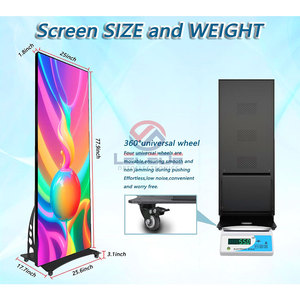 Lecede GoB p1.8 p2.5 <span class=keywords><strong>LED</strong></span> Áp phích Màn hình <span class=keywords><strong>LED</strong></span> hiển thị kỹ thuật số biểu ngữ xách tay <span class=keywords><strong>LED</strong></span> Video tường đứng Màn hình <span class=keywords><strong>LED</strong></span> kỹ thuật số biển quảng cáo - Product Image 5