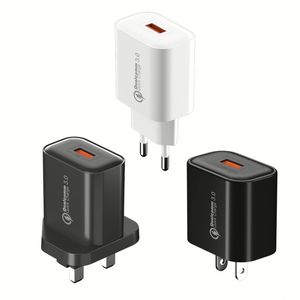 อะแดปเตอร์ชาร์จไฟ QC3.0 แบบเสียบผนัง หัวปลั๊ก EU US UK 9V 2A 18W ชาร์จเร็ว สำหรับโทรศัพท์มือถือทุกรุ่น - Product Image 1