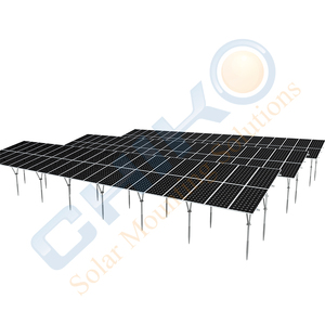 Système de montage au sol solaire CHIKO adapté avec supports en acier galvanisé à chaud 1000V/1500V pour une installation optimale - Product Image 2