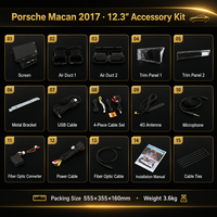 Système de navigation GPS pour voiture de 12,3 pouces |   Stéréo CarPlay sans fil pour Porsche Macan 2014-2017 |   Autoradio Plug and Play