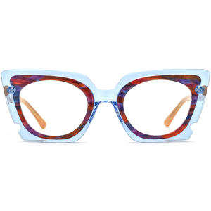 Borregls Acetate kính khung <span class=keywords><strong>2025</strong></span> thiết kế mới chất lượng cao trong suốt Kính mắt quang học cảnh tượng lớn quá khổ Eyewear 19353 - Product Image 4