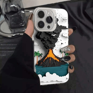 Coque de téléphone portable créative à l'effigie d'un volcan en éruption, format PC, pour <span class=keywords><strong>iPhone</strong></span> 16 15 14 13 Pro Max, vente chaude - Product Image 6