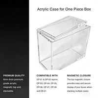 Boîte de présentation en acrylique anti-rouille pré-assemblée pour cartes One Piece TCG originales, résistante aux UV, pour boosters OP 5, OP09, OP13