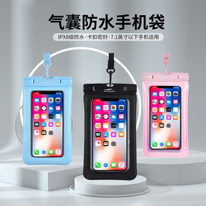 Étui de téléphone transparent et étanche de 13 pouces avec coussin d'air, compatible avec les écrans tactiles, idéal pour les sports de plein air - Product Image 4