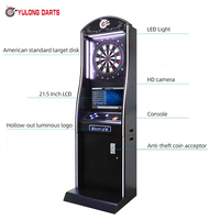 YULONG Jetonlu Atari Dart Oyun Makinesi Dart Uçları Model X-2 15.6" Ekran Metal Naylon Özelleştirilebilir