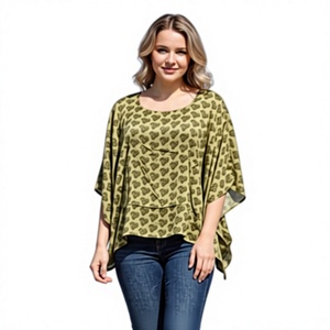 Sari vintage en rayonne à motif floral, sans manches, taille naturelle, écologique, ODM, été - Product Image 1