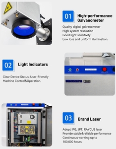 Máquinas de Marcado Láser de Fibra de 20W, 30W, 50W, 60W y 100W con Enfoque Automático y Grabado Dinámico en Color, Raycus Jpt Metal - Product Image 2