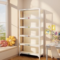 Armoire de rangement en acier blanc avec vitrine en verre, casier anti-poussière pour meubles de maison, présentoir Lego, présentoir de figurines