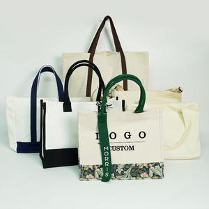 Sacola Ecológica Personalizada com Logo Grande Capacidade Sacola de Compras de Lona Grossa para Mulheres - Product Image 2