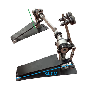 Pedal doble de bombo potente de aleación metálica con eje de transmisión directa Speedy Long Board, corte CNC, estilo <span class=keywords><strong>Jazz</strong></span> - Product Image 2