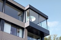Fenêtres panoramiques en aluminium Fenêtre résidentielle d'angle en verre Design/Fenêtre en forme de L/Fenêtre fixe d'angle en verre à joint bout à bout