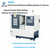 Máquina CNC Industrial YH25, Fresadora de Giro de Tornillos Totalmente Automática para Producción de Tornillos sin Fin, Torno de Fresado