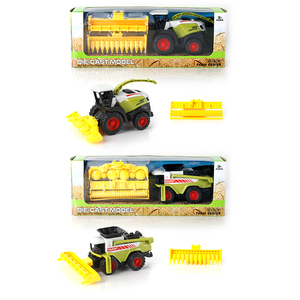 نموذج جرار زراعي قابل للسحب للخلف من سبائك معدنية مقاس 1:60 للعبة شاحنة نقل للأطفال نموذج شاحنة معدنية لعبة - Product Image 6