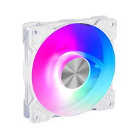 QiuzAim Multi-Pack RGB Fan Bundle 3/4/5/6 X120mm Ventilateurs de refroidissement silencieux avec connecteur de type D à 4 broches pour effets d'éclairage vibrants PC