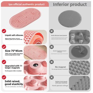 Tapis de massage infrarouge en silicone liquide souple pour la pression plantaire, idéal pour le jogging lent, débloque les méridiens de la plante des pieds, favorise la perte de poids, à brancher. - Product Image 3