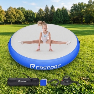 FBsport Tapis de gymnastique gonflable <span class=keywords><strong>rond</strong></span> personnalisé pour la gymnastique et le tumbling, Grand <span class=keywords><strong>Airtrack</strong></span> gonflable pour la gymnastique et le tumbling - Product Image 1