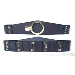 Cintura Elastica Larga alla Moda per <span class=keywords><strong>Abbigliamento</strong></span> Femminile, Accessorio con Fibbia in Lega Elastica per Uso Quotidiano o Feste - Product Image 5