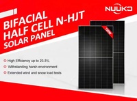 Produsen China NUUKO Panel Surya 700W 715W 720W 730W untuk Pembangkit Listrik Tenaga Surya & Stasiun Tenaga, Tipe-N Bifasial, Degrasi Rendah