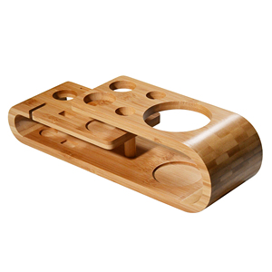 Ensemble de shakers mélangeurs à alcool pour la maison, accessoires de bar, kit de barman, shakers à cocktail avec support en bambou - Product Image 3