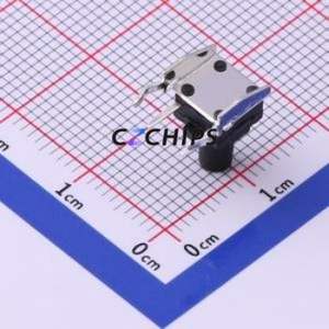 TS-1009-A12B3-D2-T2 Tactile Switch Through hole Switch Single Pole Single Throw Round Button 2.5N Right Angle Insert - Product Image 2