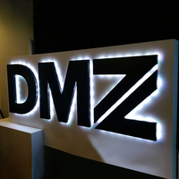 Enseigne personnalisée murale d'extérieur Boutique d'affaires rétroéclairée Luminous 3d Custom Business Sign