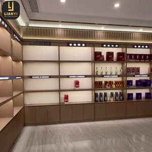 Thiết kế hiện đại khói cửa hàng Showcase hiển thị truy cập lớn kính hiển thị trường hợp khói cửa hàng trong gỗ Kệ thuốc lá đồ đạc - Product Image 6