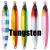 Leurre de pêche en jigging en tungstène pour brochet, requin, poisson-chat - Eau douce et eau salée - Imprimé - 30g-80g
