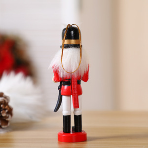 Conjunto de adornos navideños de <span class=keywords><strong>Cascanueces</strong></span>, decoraciones colgantes de <span class=keywords><strong>Cascanueces</strong></span> de madera para árbol de Navidad, figuras de títeres, juguetes, regalos - Product Image 4