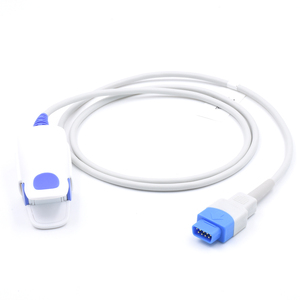 Kompatibel dengan GE Datex Ohmeda Carescape V100 Spo2 Sensor ProCare B20 Klip Jari Dewasa 9 Pin Probe Spo2 yang Dapat Digunakan Kembali - Product Image 1