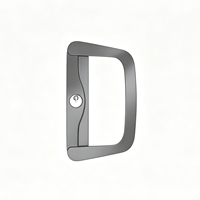 Portes coulissantes modernes avec poignée en forme de D, certifiées australiennes AS2047, verre double vitrage, profilés en aluminium haute résistance 6063-T5