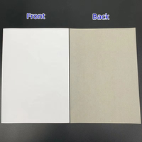 Personnalisable 110g ~ 450g Duplex Board Sided Carton Vêtements Doublure Simple Face Blanc Impression Gris Dos Blanc Papier