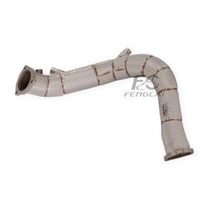 Colector de Escape de Alto Flujo para Audi <span class=keywords><strong>A4</strong></span> A6 A7 Q5 2.0T B9.5 <span class=keywords><strong>2022</strong></span>+, Tubos de Escape, Tubo Frontal con Protector Térmico, Mejora de Potencia - Product Image 4