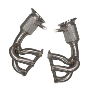 ออกแบบมาเพื่อประสิทธิภาพสูง ท่อไอเสียรถยนต์สแตนเลสแบบตรงสำหรับ Porsche 991 GT3 4.0T ปี 2018-2021 พร้อมท่อร่วมไอเสีย - Product Image 4