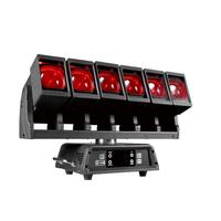 6X60W faisceau Rotation infinie Zoom barre de lavage tête mobile scène RGBW LED DMX 512 contrôle pour les fêtes de boîte de nuit mariages événements