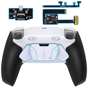Kit de Botones Traseros Reasignables RISE4 Plus MAX en Blanco y Negro con Acabado de Goma y Gatillos con Clic para el Control de PS5 - Product Image 2