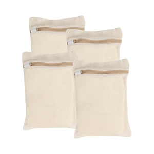 Sacs à linge en coton biologique personnalisés, grands et durables, avec fermetures éclair robustes et maille respirante, pour vêtements délicats - Product Image 1