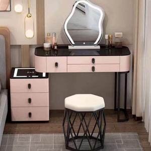 Tocador de Dormitorio Minimalista de Lujo Ligero con Espejo - Product Image 3