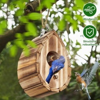 Nichoirs suspendus pour petits oiseaux, boîte à oiseaux en bois faite à la main