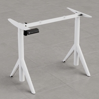 Cadre de bureau ergonomique réglable en hauteur à moteur unique, économique, durable, moderne, en métal, autoportant, pour bureau